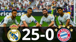 MESSI, RONALDO, MBAPPE, NEYMAR, ALL STARS | REAL MADRID 25-0 BAYERN