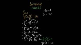 INTEGRATION || Solving Indefinite Integrals || Lecture 7 | #maths | #calculus