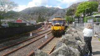 statesman arriving at Blaenau Ffestiniog station may 2024