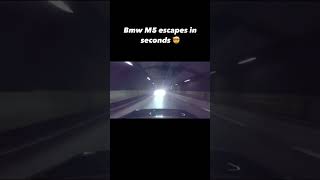 BMW M5 escaped in a seconds 😱😱😱