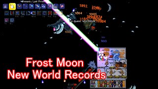 Terraria - Frost Moon Final Wave at 8:56 pm, 75820 Total Points (World Records)