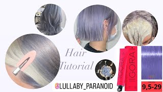 Silver lavender hair + Platinum Bangs