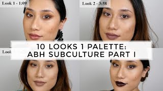 10 Looks 1 Palette Using Subculture Palette by Anastasia Beverly Hills - PART 1 Tutorial