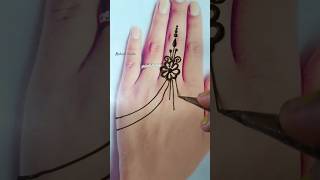 Beautiful one finger mehndi design💕👌 | Mehndi design #shorts #youtubeshorts