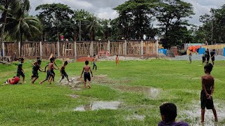 playing football in mud is tough & fun! 😀