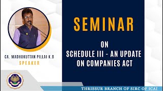 SCHEDULE III - AN UPDATE ON COMPANIES ACT