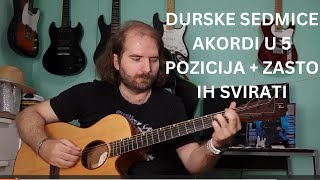 Durski Maj7 Akordi U 5 Pozicija (+ Mala Varijacija Na Dzez Brazilskom Ritmu)