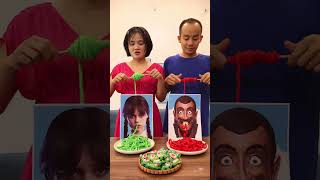 Wednesday VS Skibiditoilet - Noodles Eating Challenge So Magical! Thử Thách Cuộn Len Nhanh