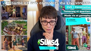 Les Sims 4 À Louer : Tout ce qu'il faut retenir du Livestream 🏡🔑🛜📣