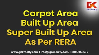 Carpet Area | Built Up Area | Super Built Up Area as per RERA [Marathi]