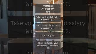 Mortgage Affordability Hack