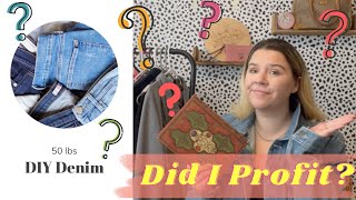 Did I Profit?? - A Two Month Review of the 50lb ThredUP Denim Rescue Box from a Part Time Reseller