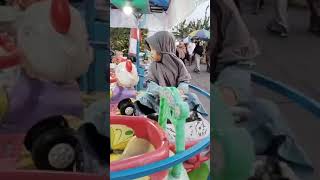 Malika comel ikut semaan Al Quran di Tampo Babadan malah naik odong²😁