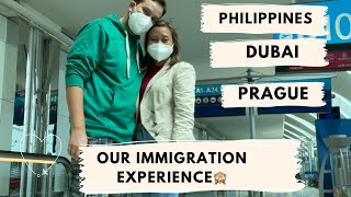 PHILIPPINE IMMIGRATION|Sample Questions|DUBAI and Prague Airport Experience|Filipina Czech Couple