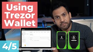 USE TREZOR BITCOIN WALLET To Send And Receive Bitcoins (4/5)