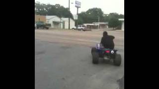 Ralo riding his yfz450 at eps tuning drag atv