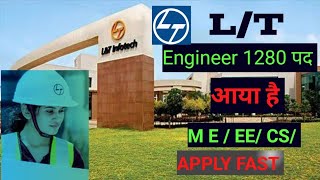 L&T Jet 1280+ job post Recruitment. 2023 |Freshers | L&T jobs | L&T vacancy  Latest mnc job