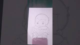 cute baby 😍😍😍🍼 #handmade #drawing #art