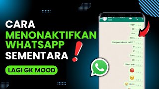 cara menonaktifkan wa sementara di semua hp Samsung, vivo, oppo, infinix - dll