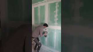 Lixar parede com LIXADEIRA ORBITAL #shorts #short #viral #trending #lifehacks #drywall #obra #diy