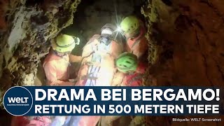 ITALIEN: Unfassbares Unglück bei Bergamo! Extreme Höhlenrettung in 500 Metern Tiefe