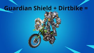 You can put the *NEW* Guardian Shield on a Dirt Bike! | Fortnite BR