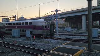 MBTA Rotem cab #1831 and HSP46 #2038 horn show battle!