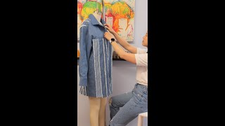 My Latest Design: Frayed Denim Jacket