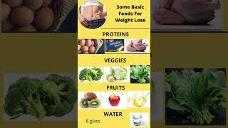 Some Basic Foods For Weight Lose || How to lose weight with natural way #shorts