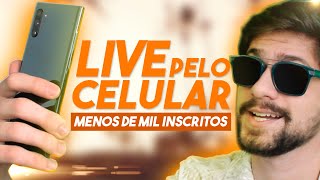 3 Maneiras de fazer Live no YouTube pelo celular (mesmo com menos de mil inscritos)