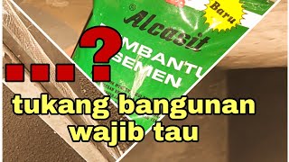 🌏 Cara plester aci di beton | cara melur tembok | tukang bangunan | kreatif