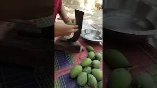 spicy raw mango chutney recipe 😋#unique recipe#YouTube shorts