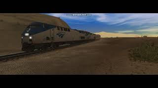 TRS19 - Amtrak California Zephyr in Eastern Utah with a hornshow