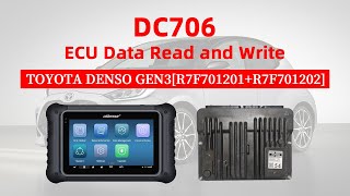 OBDSTAR DC706 Read and Write TOYOTA DENSO GEN3R7F701201+R7F701202 ECU By Bench- EOBDTool.co.uk