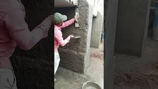 Plaster workers work skills #shorts #wallplaster #youtubeshorts #foryou #trending