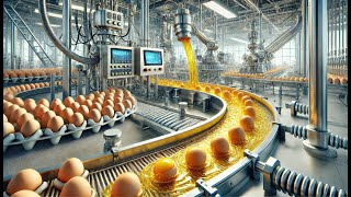 How Egg-Based Foods Are Made | Food Production Line in a Factory in Korea