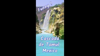 Don't miss the hidden place in your Mexico, Cascada de Tamul. #shorts