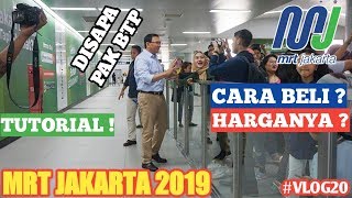 MRT INDONESIA REVIEW - Reby Di Sapa PAK AHOK (BTP) - CARA BELI & ISI ULANG KARTU MRT - VLOG #20