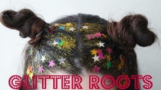 Yarım Topuz Saç Modeli - Simli Saç / Glitter Roots