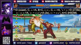 KOF 2002 UM - EX Takuma super combo (tutorial)