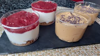 Postres en vasitos para Navidad. Rápidos, fáciles y buenísimos.