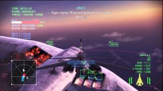 Ace Combat Infinity: Air To Air Bombing! - B-1 Lancer in the Alps