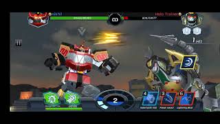 Mighty morphin megazord v/s Dragonzord #powerrangers #mightymorphinpowerranger #gamer #game #youtube