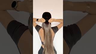 Try this easy style 🤍 #longhairstyling #hairhacks #ponytail #ytshortsvideo #shorts #explore #hairs