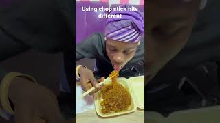 FIRST TIME TRYING CHOPSTICKS |#viral  #viralvideo #trending #food #trending #trendingshorts