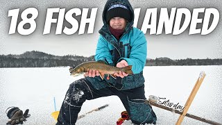 A WEEK IN THE NORTH MAINE WOODS: Last Full Day Ice Fishing On Allagash Lake // Northern Maine