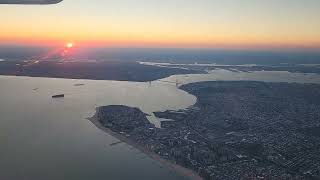 Sunset take off @ JFK Night landing @ LAX