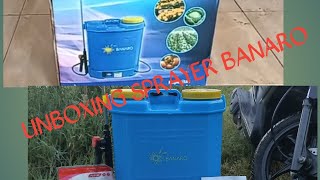 Unboxing sprayer BANARO