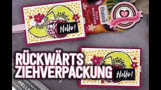 Rückwärts-Ziehverpackung basteln | Fußbad verpacken