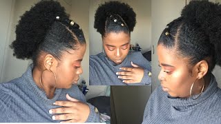 High Puff with a Twist Tutorial | Natural Hair | South African YouTuber